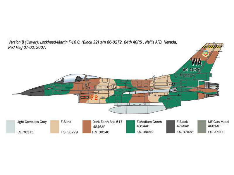Italeri Lockheed F-16C Fighting Falcon (1:48)