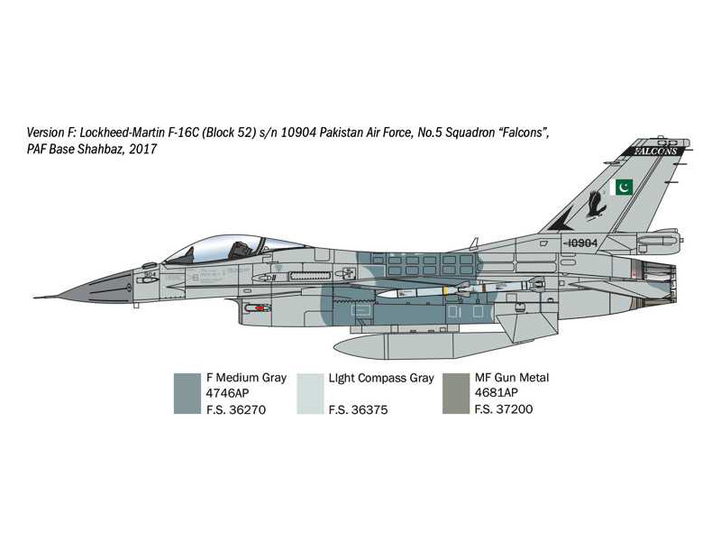 Italeri Lockheed F-16C Fighting Falcon (1:48)