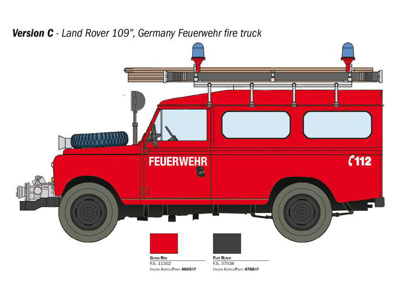 Italeri Land Rover Fire Truck (1:24)