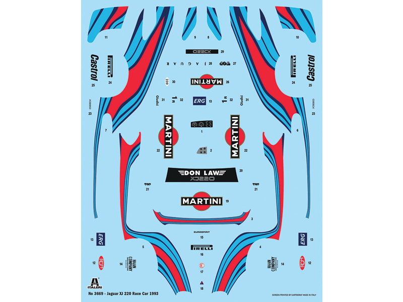 Italeri Jaguar XJ 220 Race Car (1:24)