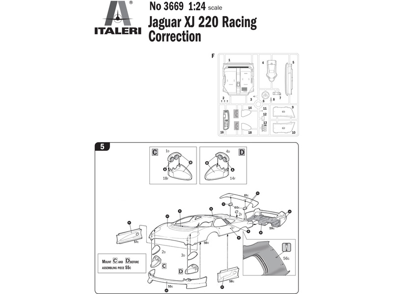 Italeri Jaguar XJ 220 Race Car (1:24)