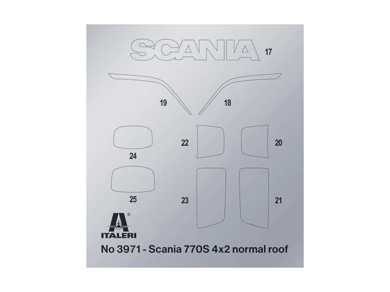 Italeri Scania S770 4x2 Normal Roof Grey Cab (1:24)
