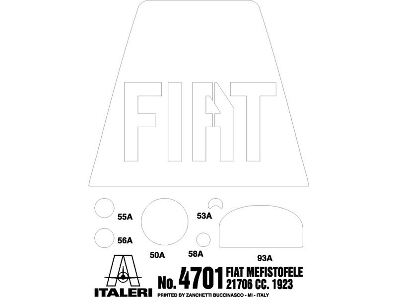 Italeri auto 4701 - FIAT MEFISTOFELE (1:12)