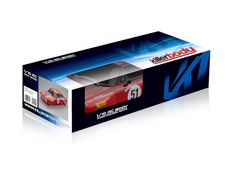 Killerbody karosérie 1:10 Alfa Romeo 2000 GTAm červená