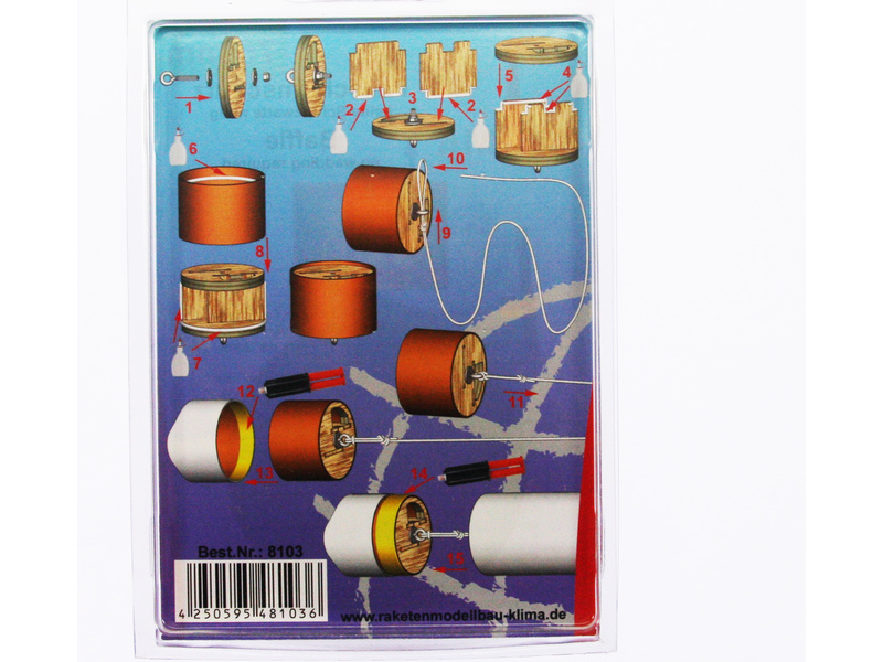 Klima komora výmetu 75mm - ochrana padáku