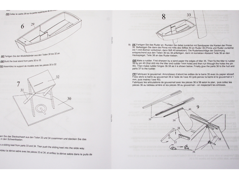 Krick Optimist plachetnice 1:10 kit