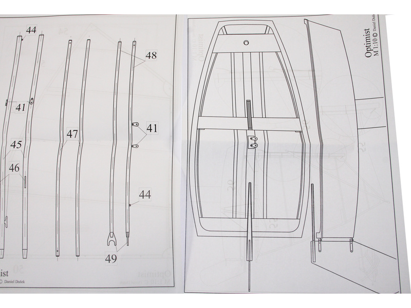 Krick Optimist plachetnice 1:10 kit