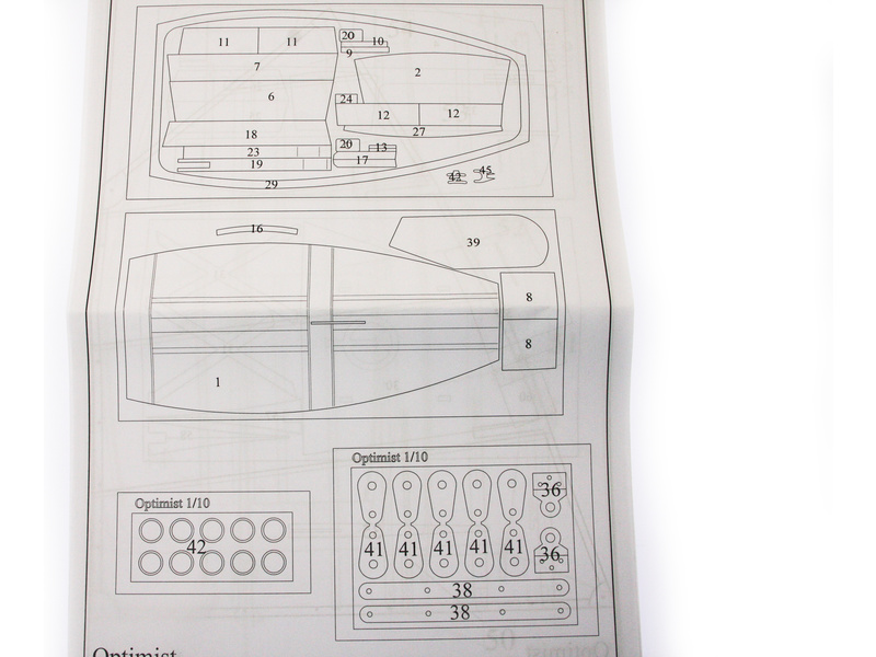 Krick Optimist plachetnice 1:10 kit