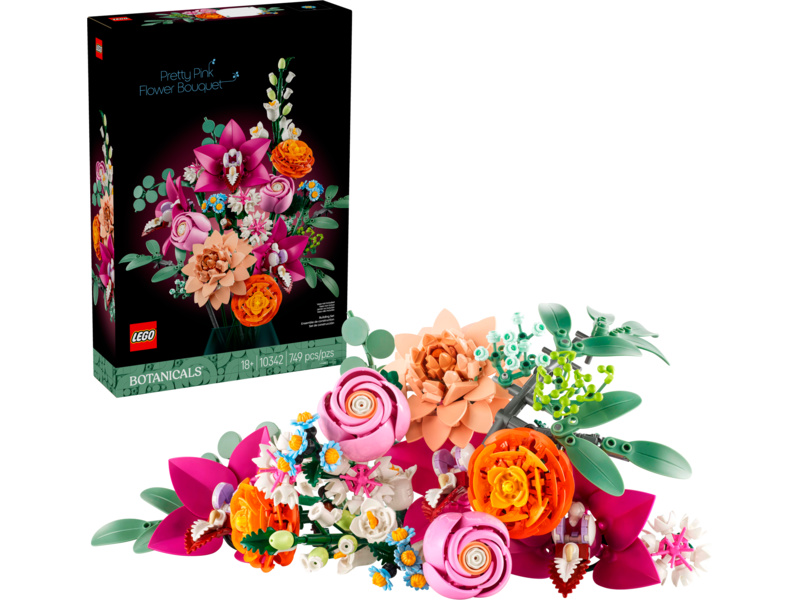 LEGO Botanicals - Krásná kytice růžových květin