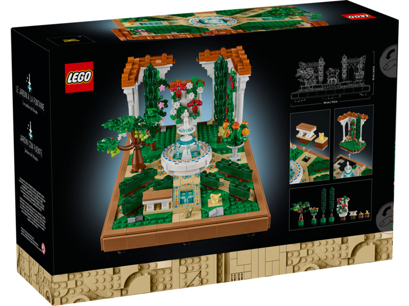 LEGO Icons - Zahrada s fontánou