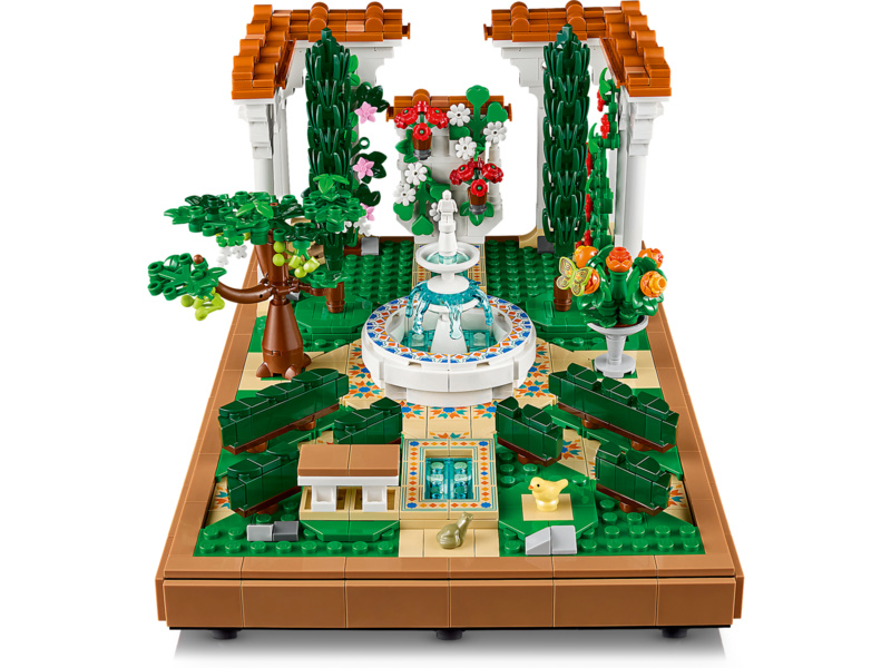 LEGO Icons - Zahrada s fontánou