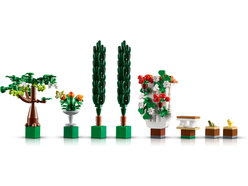 LEGO Icons - Zahrada s fontánou