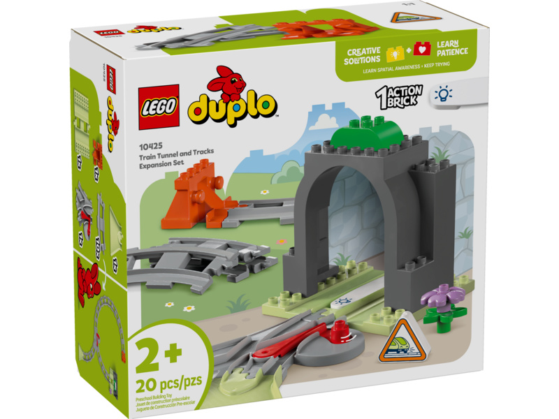 LEGO DUPLO - Železniční tunel a koleje – rozšiřující sada