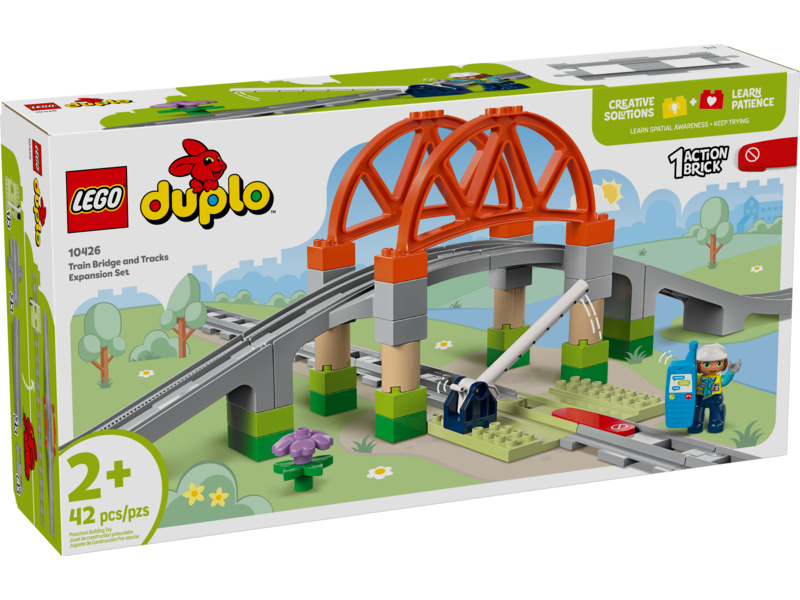 LEGO DUPLO - Železniční most a koleje – rozšiřující sada