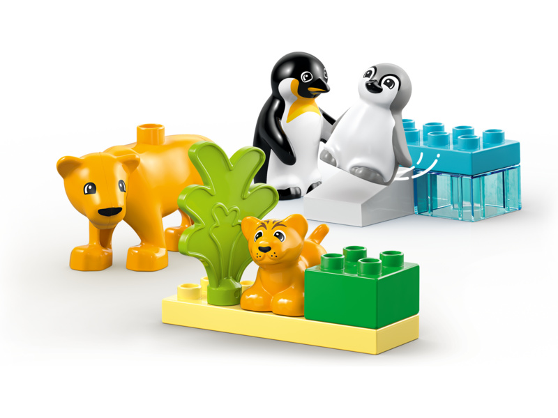 LEGO DUPLO - Rodinky divokých zvířat: Tučňáci a lvi