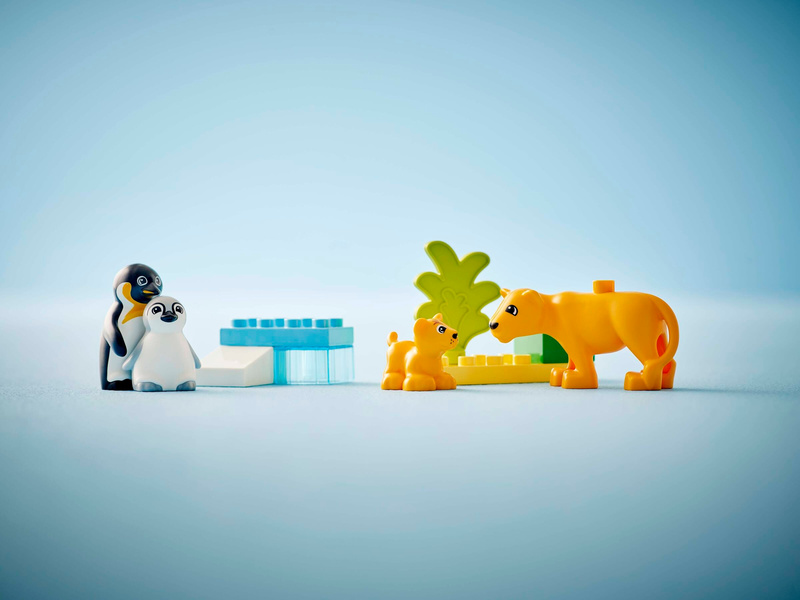 LEGO DUPLO - Rodinky divokých zvířat: Tučňáci a lvi
