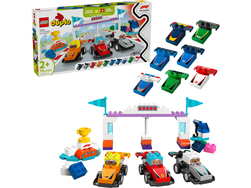 LEGO DUPLO - Závodní auta a řidiči týmu F1