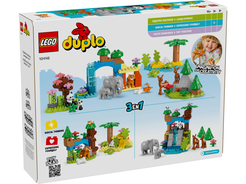 LEGO DUPLO - Rodinky divokých zvířat 3 v 1