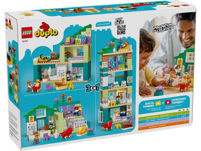 LEGO DUPLO - Moderní rodinný dům 3 v 1 s figurkami