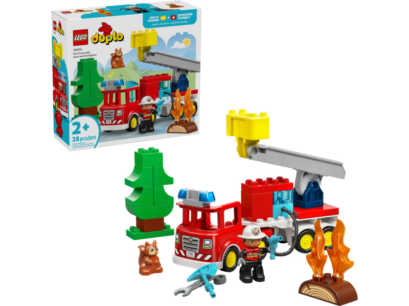 LEGO DUPLO - Hasičské auto s hadicí a hasičem