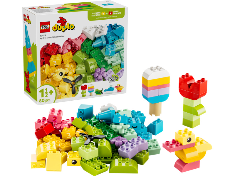 LEGO DUPLO - Barevný kreativní box s kostkami