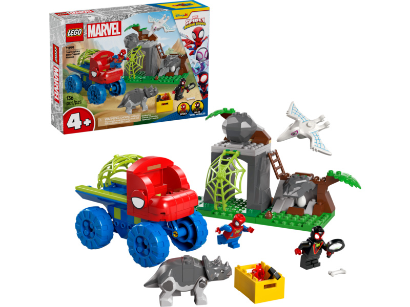 LEGO Marvel - Spidey a jeho úžasní přátelé - Spideyho tým a záchrana dinosaurů s truckem