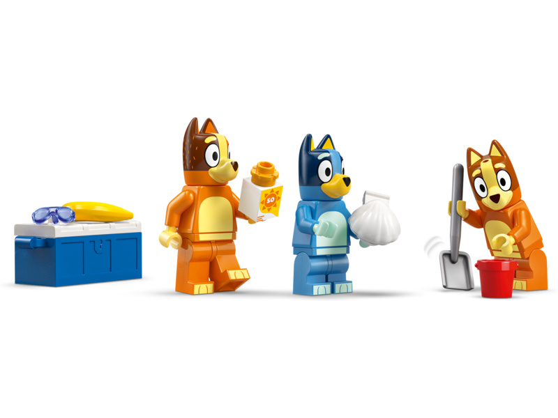 LEGO Bluey - Bluey a rodinný výlet autem na pláž