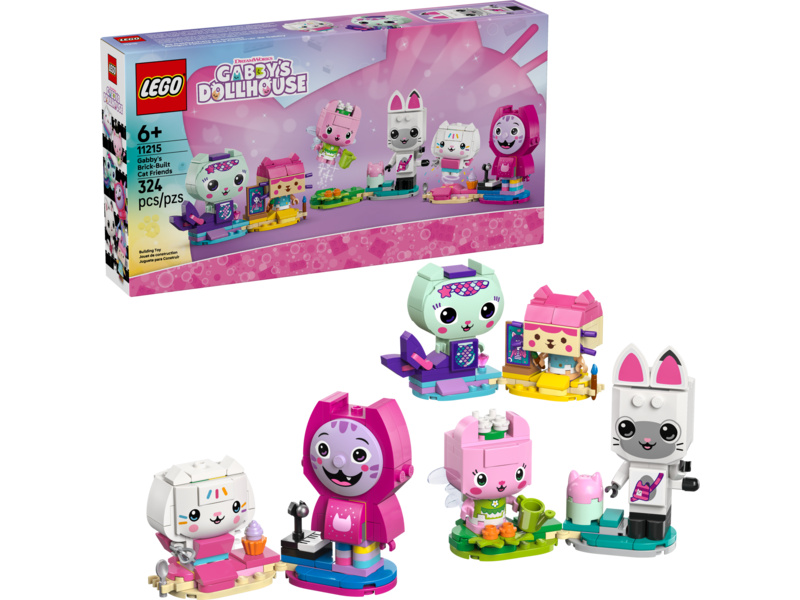 LEGO Gábinin kouzelný domek - Gábi a kočičí kamarádi z kostek