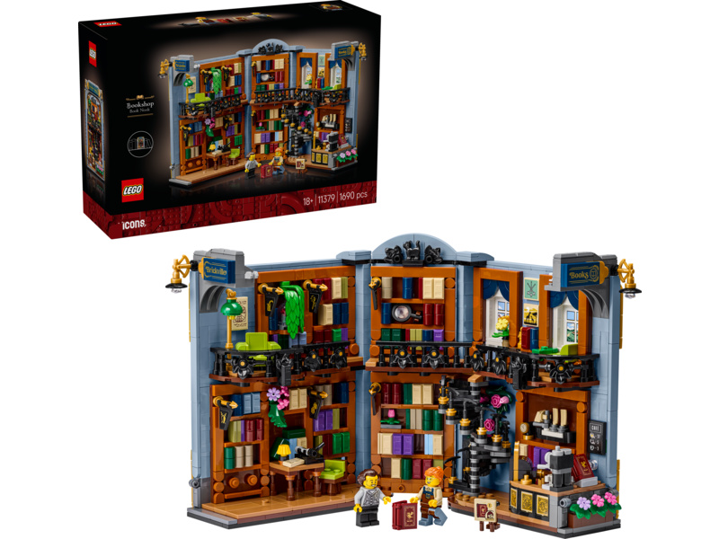 LEGO Icons - Knižní zarážka: Knihkupectví