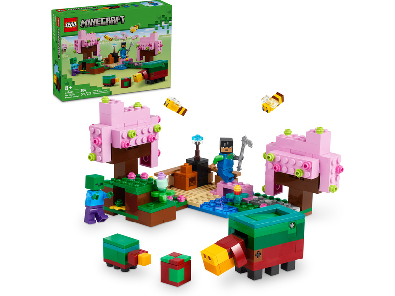 LEGO Minecraft - Zahrada s rozkvetlými třešněmi