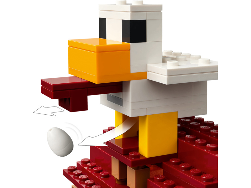 LEGO Minecraft - Balón v podobě ďasa a útok na vesnici