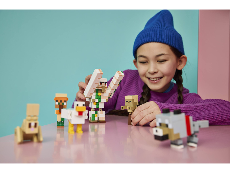 LEGO Minecraft - Kuřecí žokej a útok v poušti