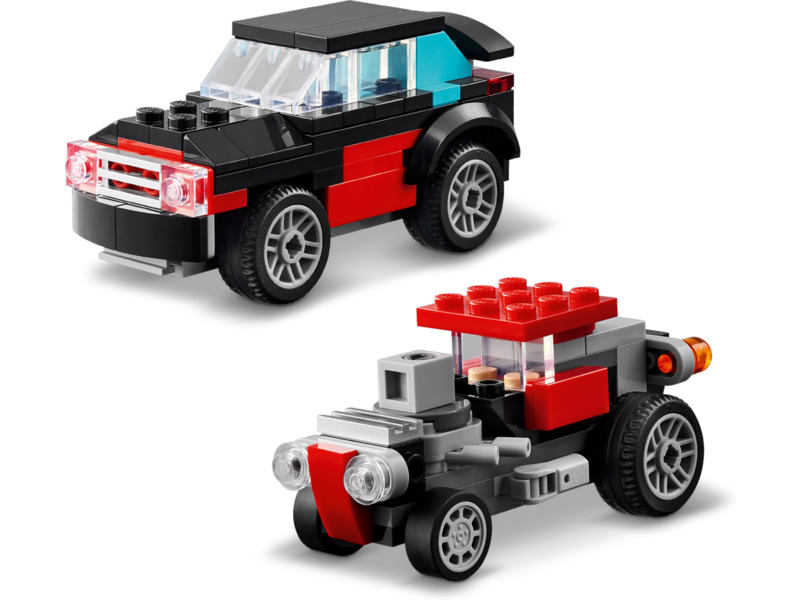LEGO Creator - Náklaďák s plochou korbou a helikoptéra