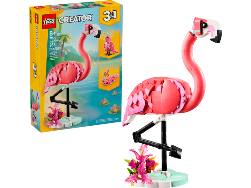 LEGO Creator - Divoká zvířata: Růžový plameňák