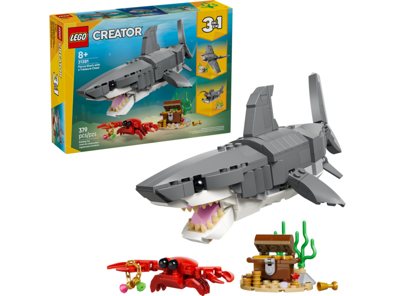 LEGO Creator - Divoký žralok a truhla s pokladem