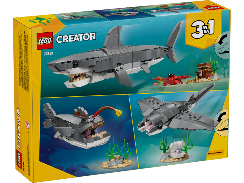 LEGO Creator - Divoký žralok a truhla s pokladem