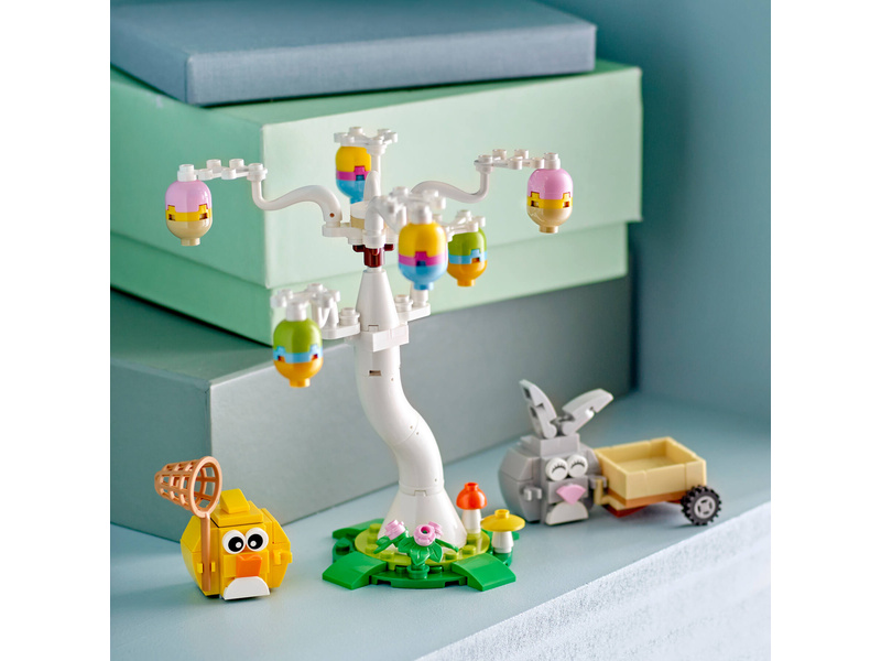 LEGO Iconic - Velikonoční zajíček, kuřátko a sběr vajíček