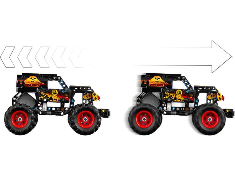LEGO Technic - Monster Jam™ Grave Digger™ Oheň a led