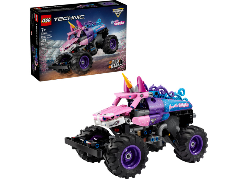 LEGO Technic - Monster Jam™ Sparkle Smash™ s natahovacím motorem