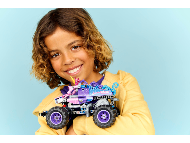 LEGO Technic - Monster Jam™ Sparkle Smash™ s natahovacím motorem
