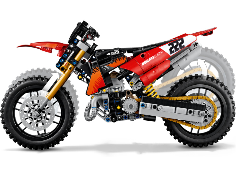 LEGO Technic - Motorka Ducati Desmo450 MX Factory