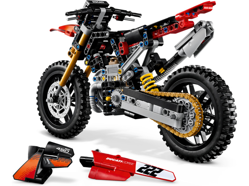 LEGO Technic - Motorka Ducati Desmo450 MX Factory