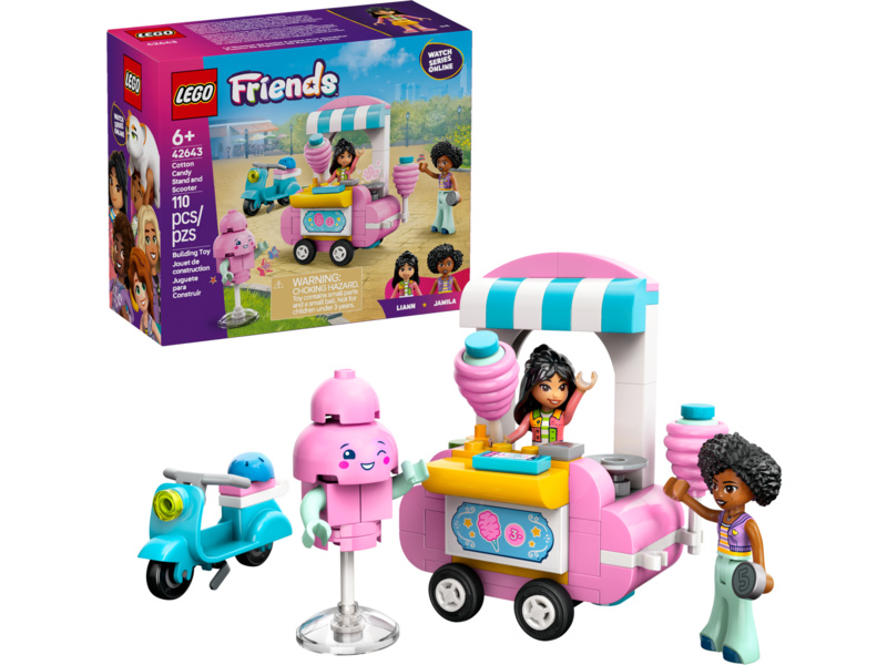 LEGO Friends - Stánek s cukrovou vatou a skútr