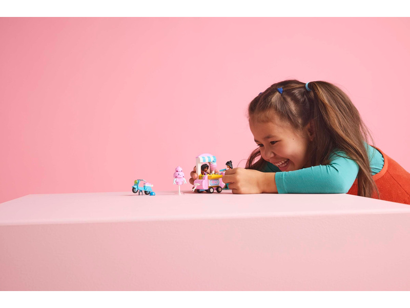 LEGO Friends - Stánek s cukrovou vatou a skútr