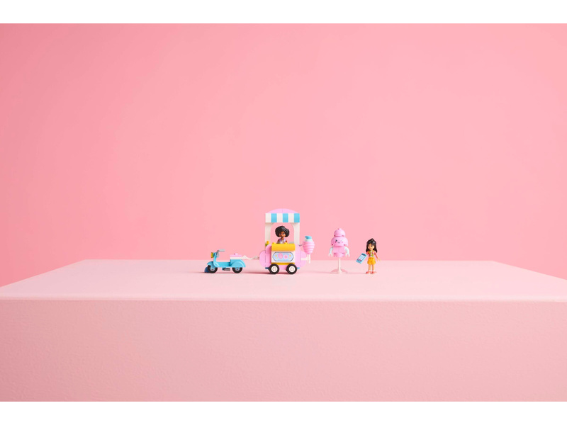 LEGO Friends - Stánek s cukrovou vatou a skútr