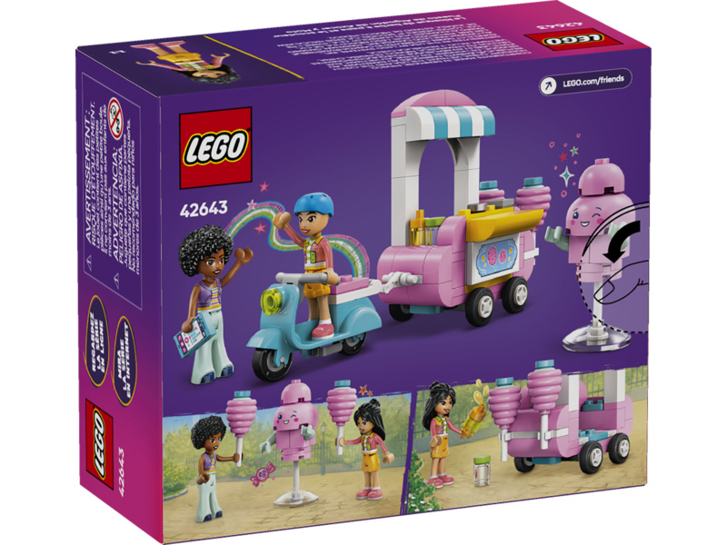 LEGO Friends - Stánek s cukrovou vatou a skútr