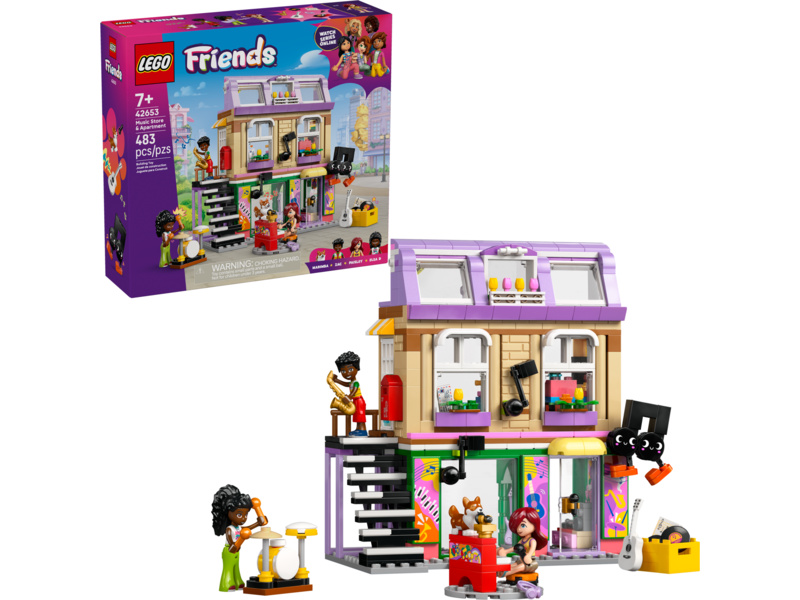 LEGO Friends - Obchod s hudebninami a byt