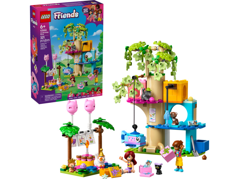 LEGO Friends - Kočičí narozeninová oslava a dům na stromě
