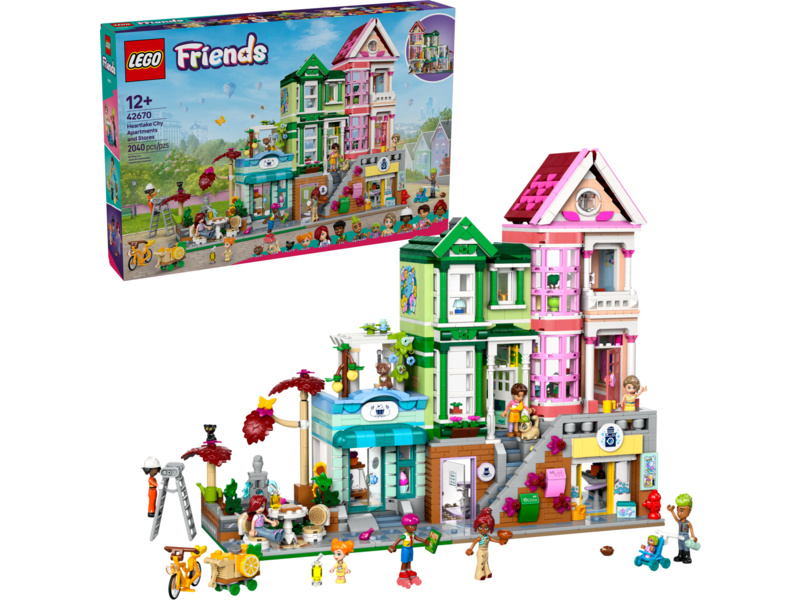LEGO Friends - Apartmány a obchody v městečku Heartlake