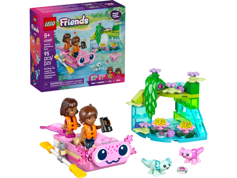 LEGO Friends - Dobrodružný člun s axolotly
